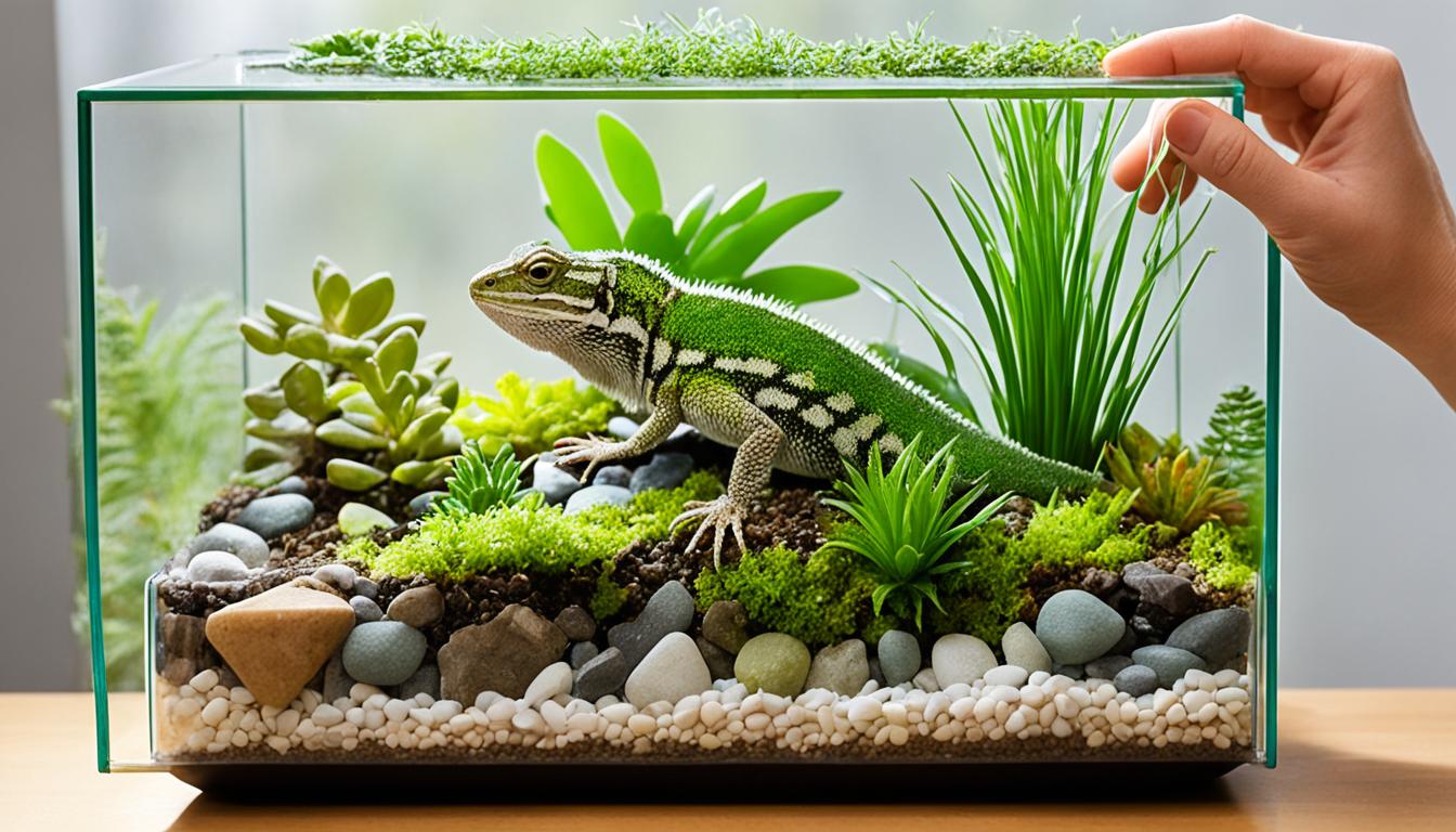 Exotic pet housing cleaning