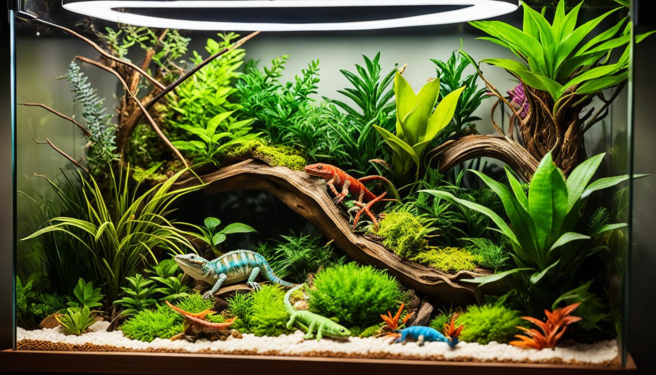 Exotic pet housing for reptiles