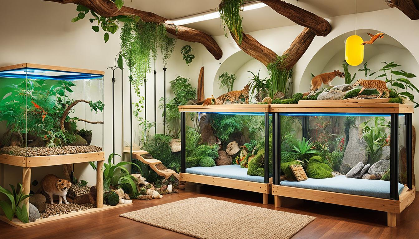 Exotic pet housing furniture