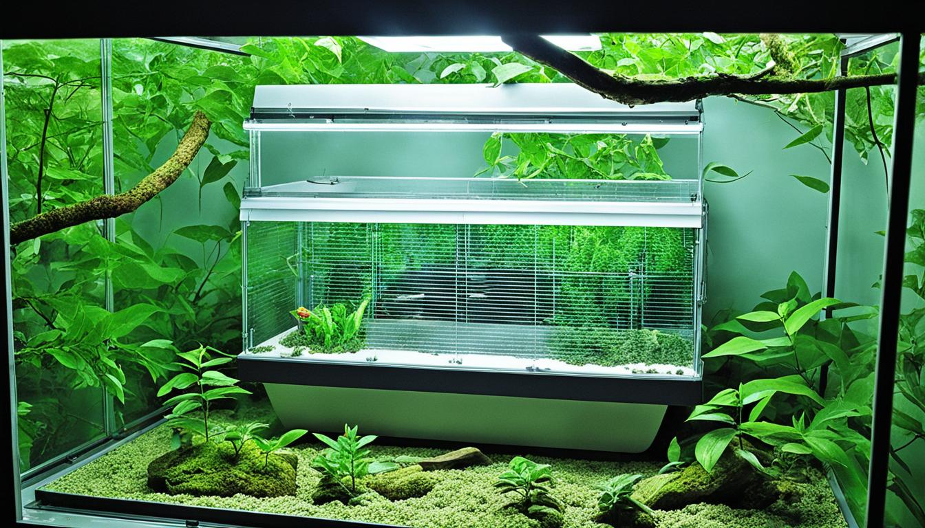 Exotic pet housing ventilation