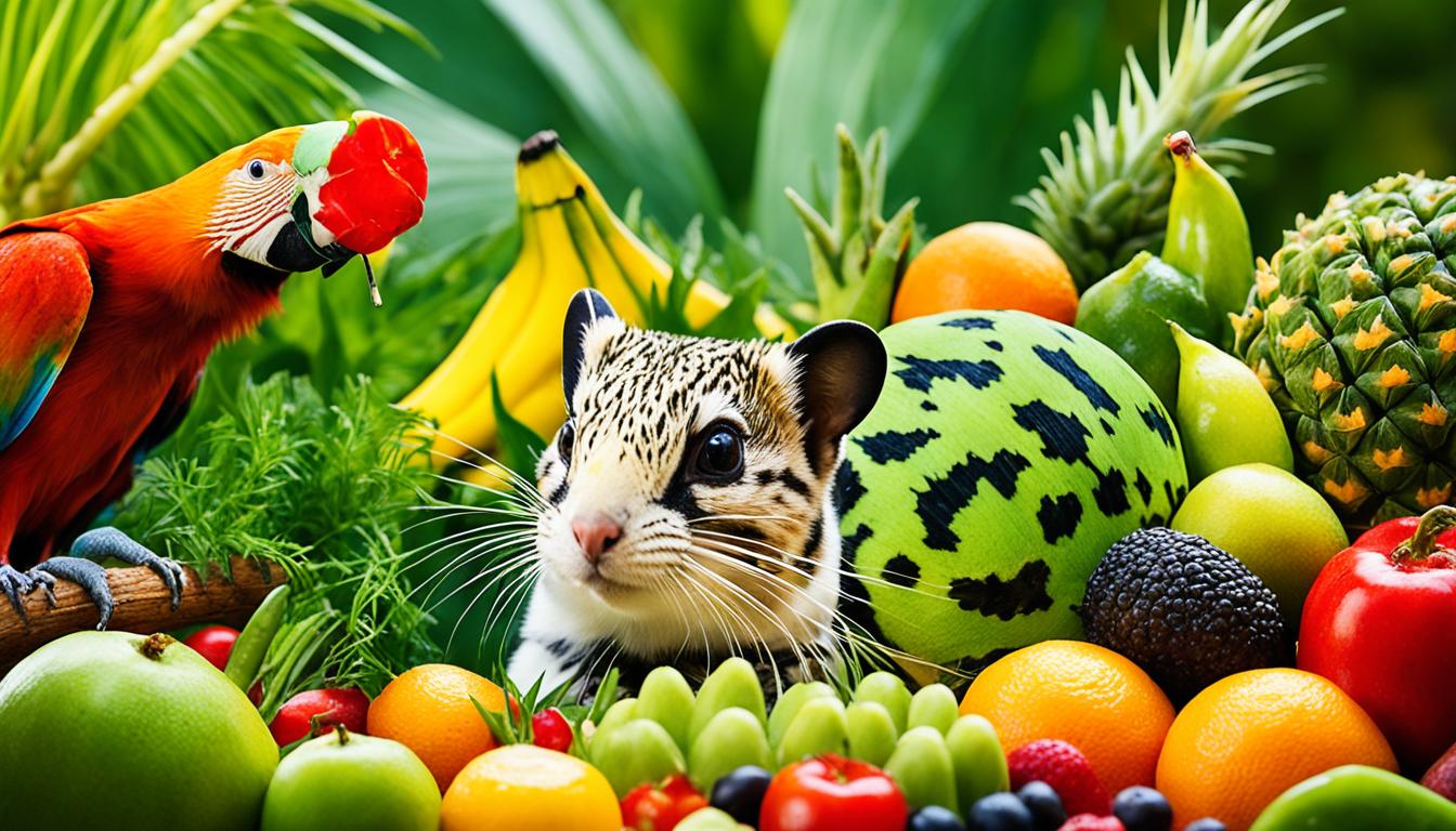 Foraging enrichment and natural feeding behaviors in exotic pets