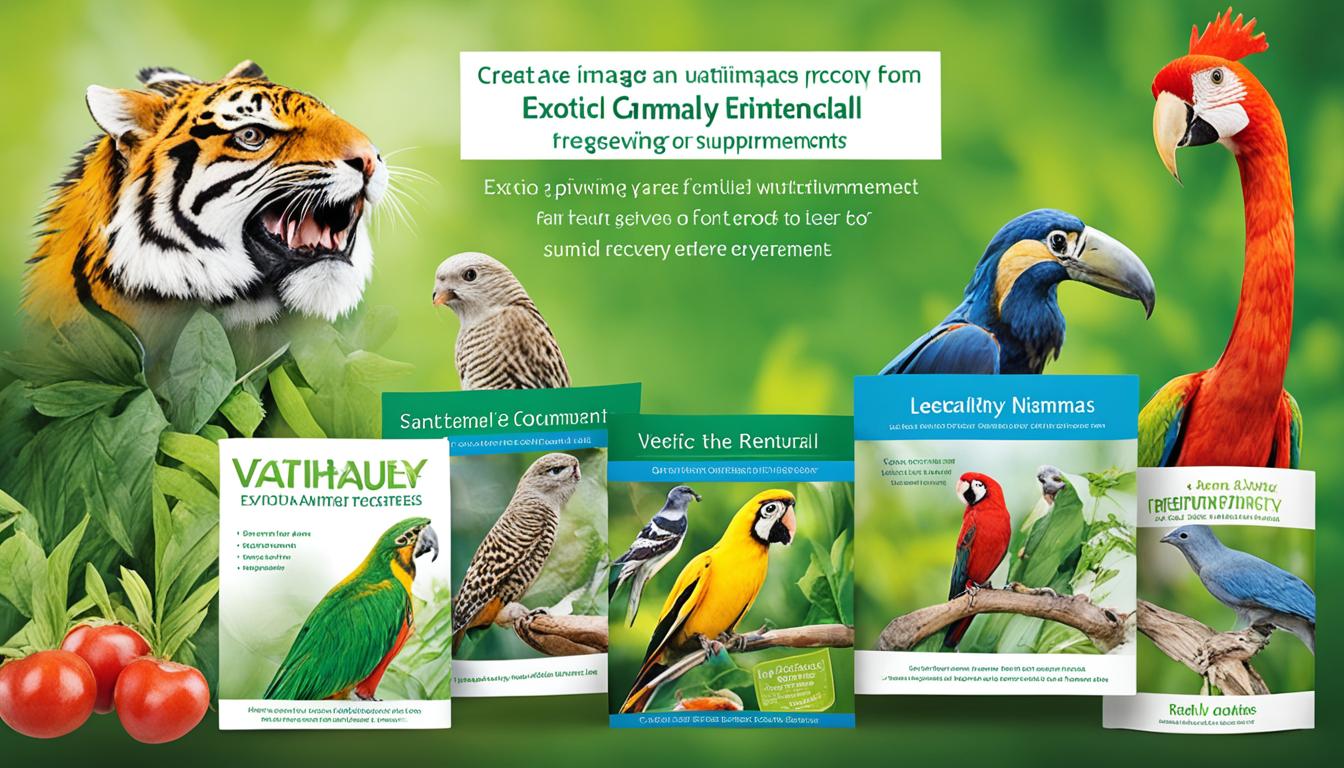 Nutritional support for sick or recovering exotic animals