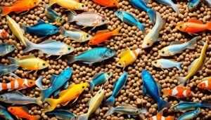 Nutritional requirements and diet formulation for aquatic exotic pets, such as a